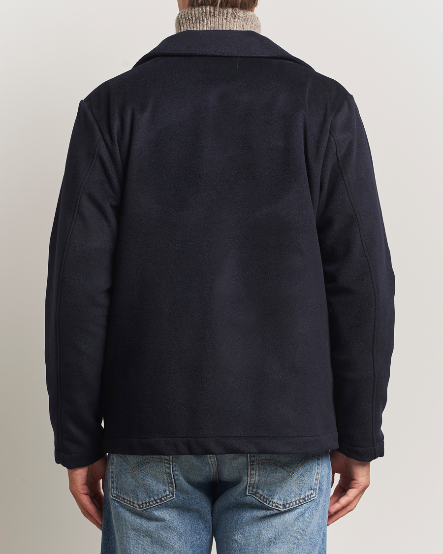 Herren | Jacken | Oscar Jacobson | Maddan Wool/Cashmere Shirt Jacket Navy