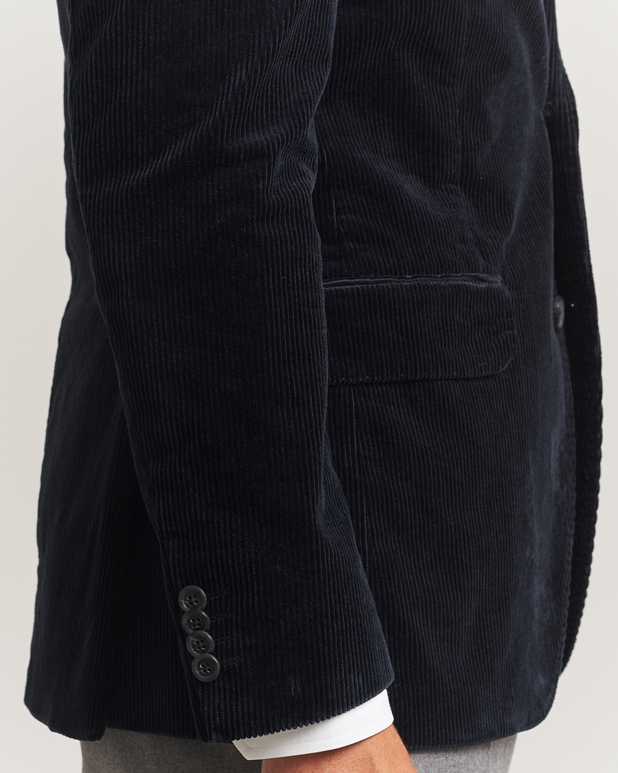 Herren | Sakkos | Oscar Jacobson | Fogerty Patch Pocket Cord Blazer Navy