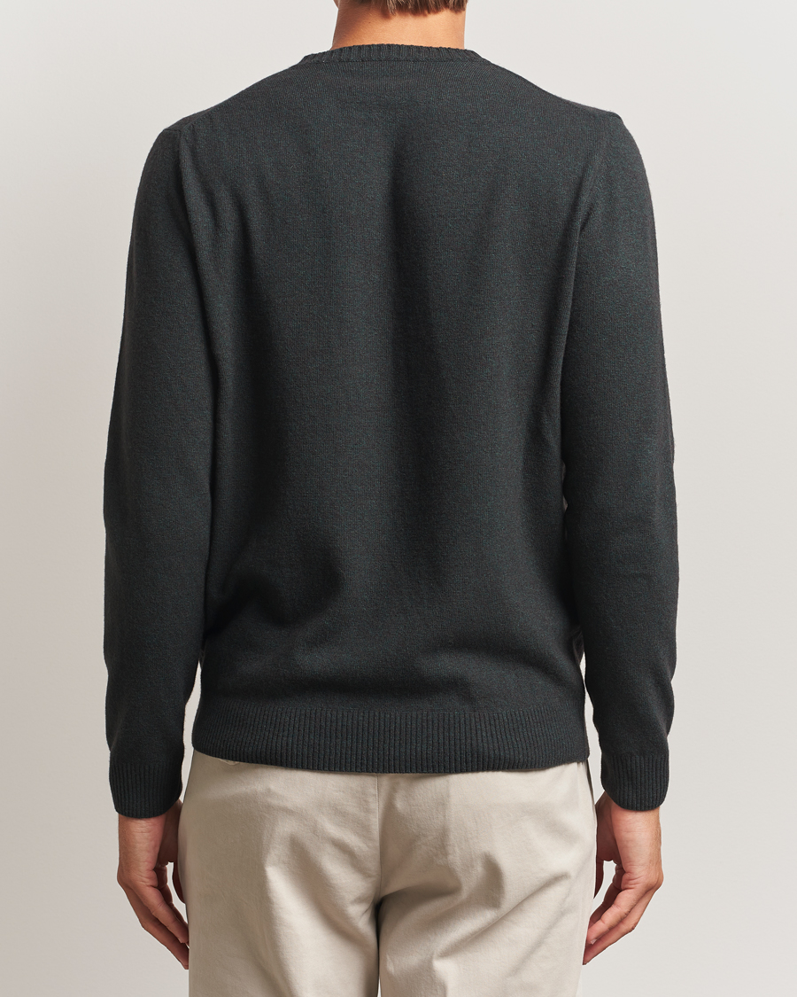 Herren | Pullover | Oscar Jacobson | Valter Wool/Cashmere Round Neck Green