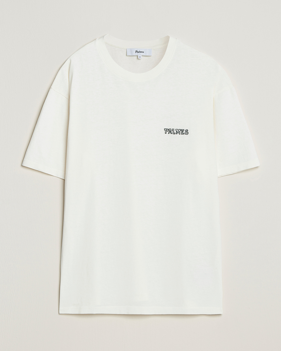 Herren | T-Shirts | Palmes | Logo T-Shirt Broken White