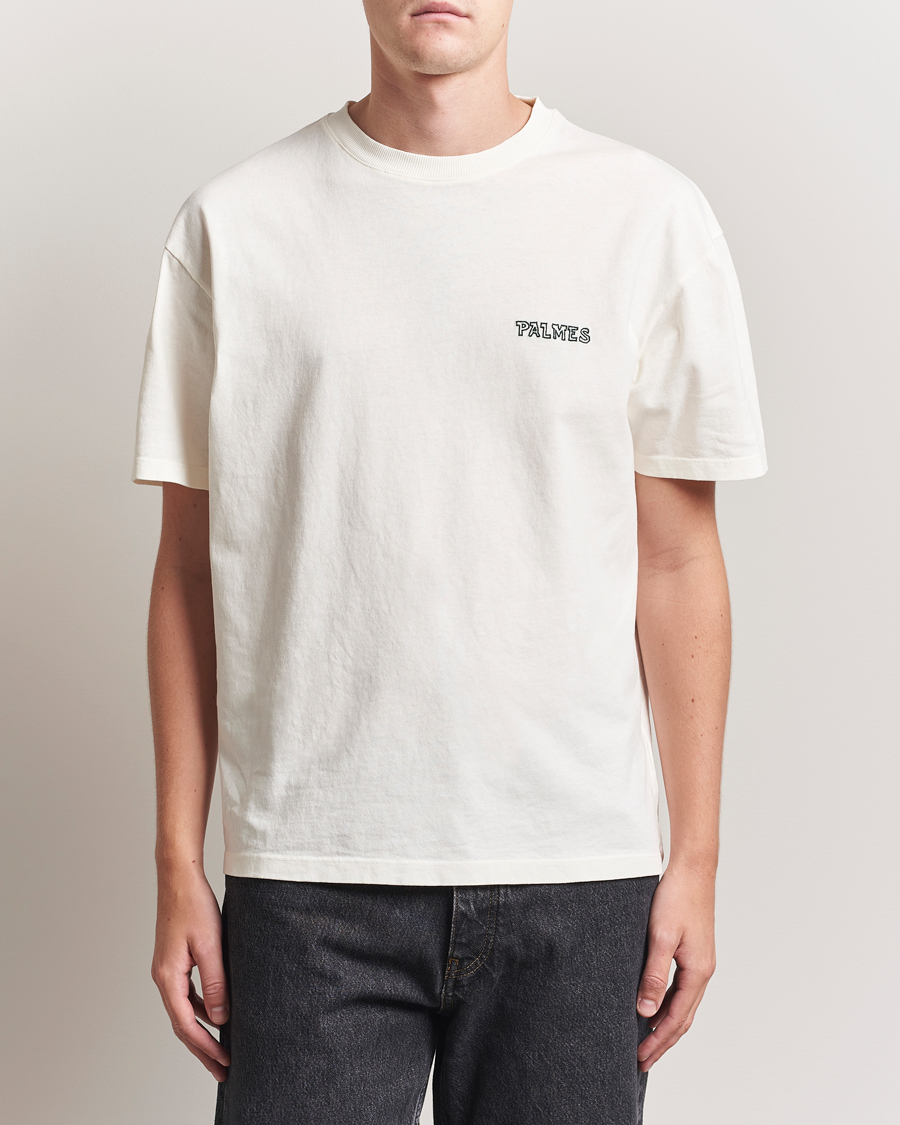 Herren | T-Shirts | Palmes | Logo T-Shirt Broken White