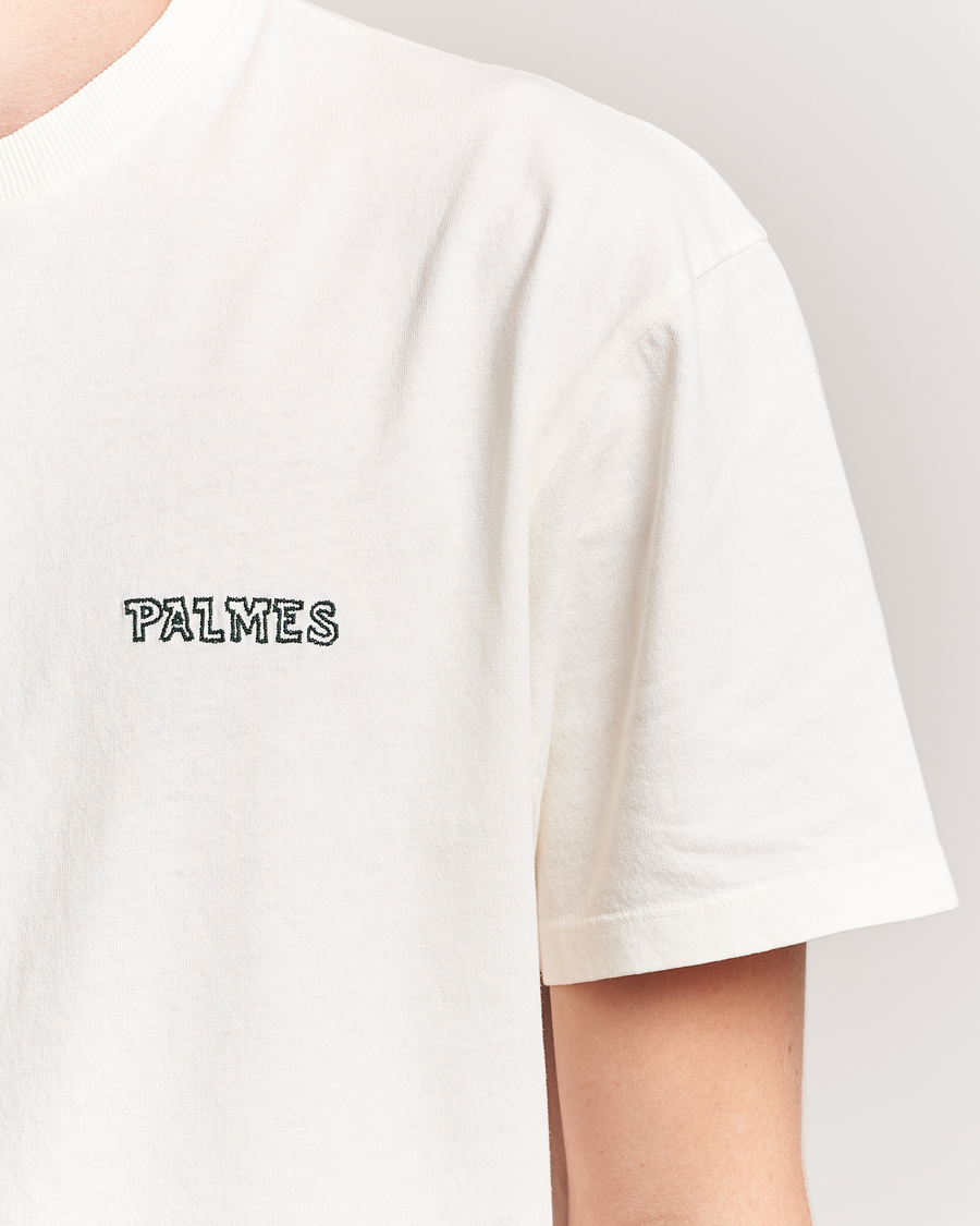 Herren | T-Shirts | Palmes | Logo T-Shirt Broken White