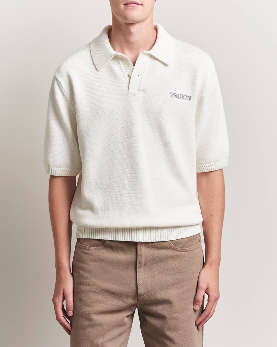 Herren | Poloshirts | Palmes | Cotton Knit Polo Off White