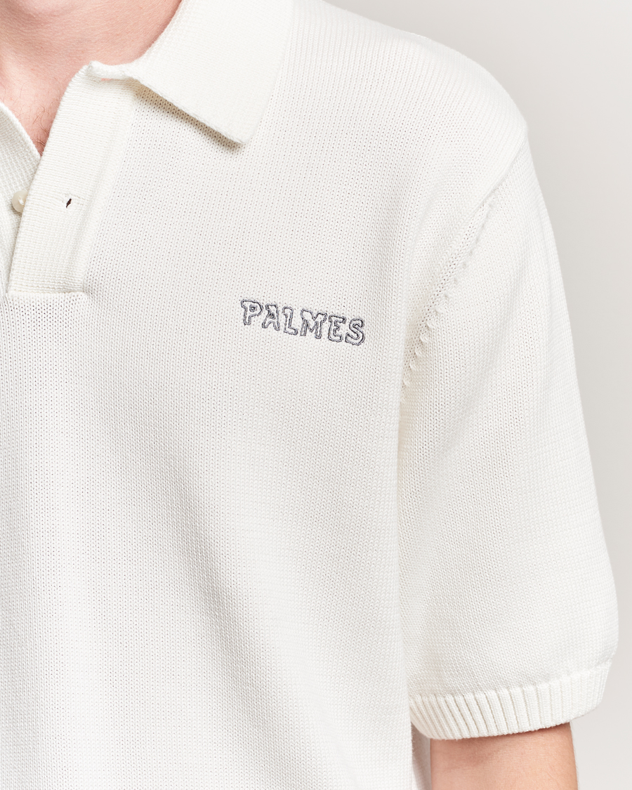 Herren | Poloshirts | Palmes | Cotton Knit Polo Off White