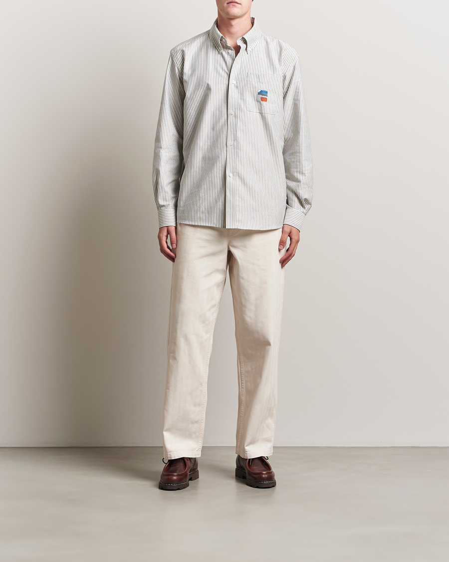 Herren | Hosen | Palmes | Lucien Herringbone Cotton Trousers White Sand