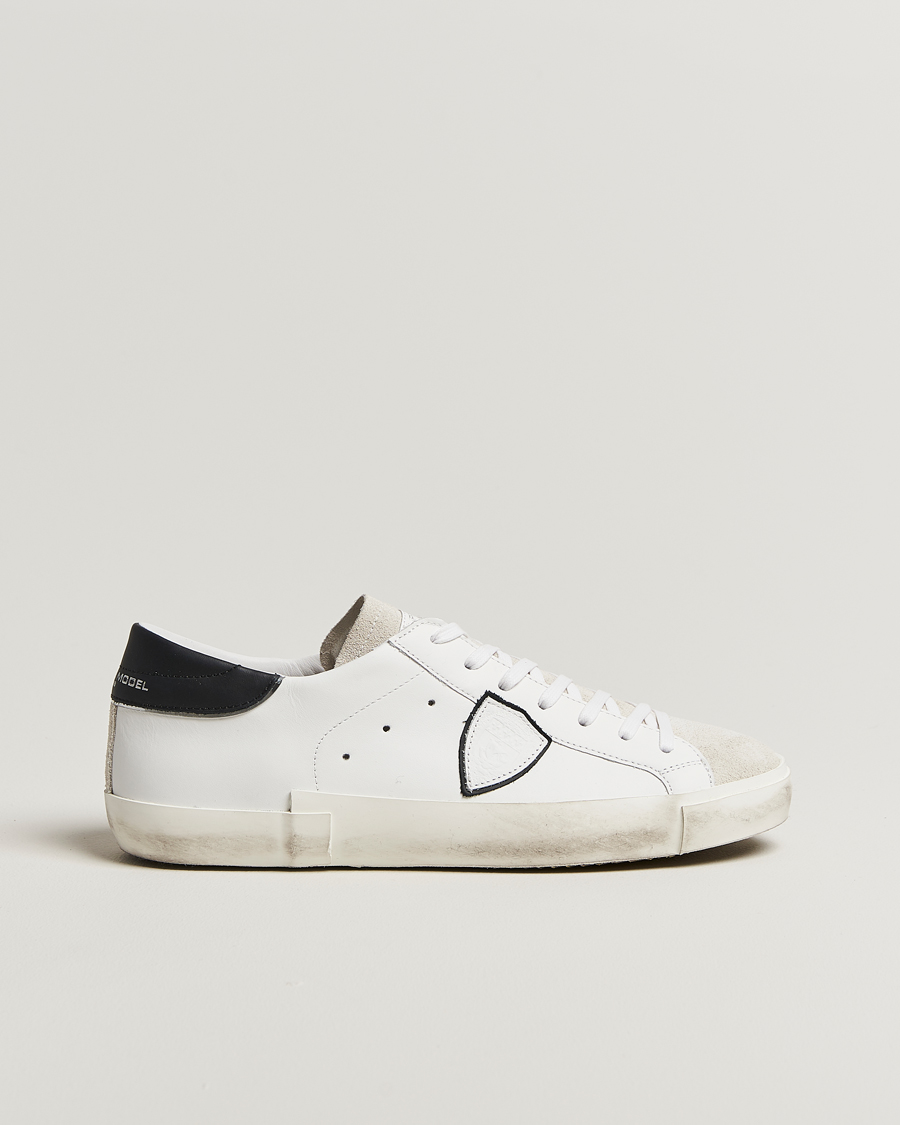 Herren | Sneaker | Philippe Model | Prsx Low Top Leather Sneakers White/Black