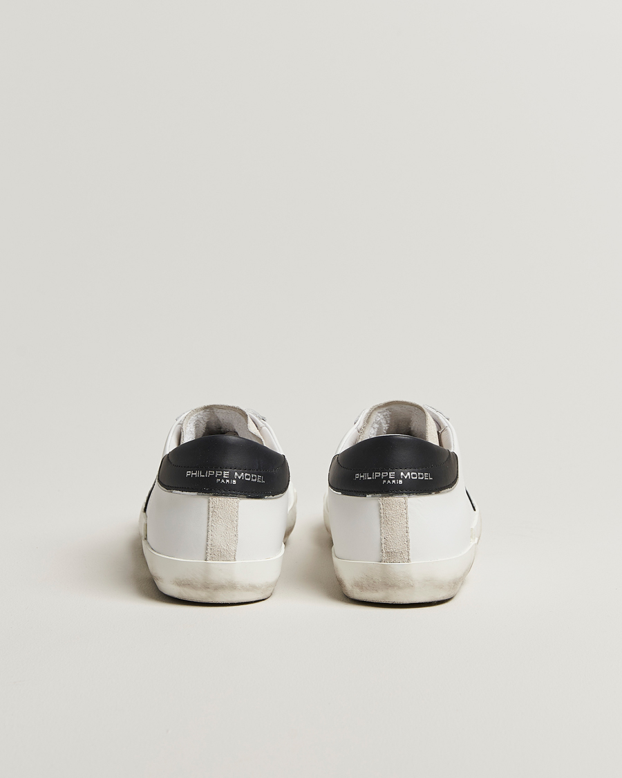 Herren | Sneaker | Philippe Model | Prsx Low Top Leather Sneakers White/Black