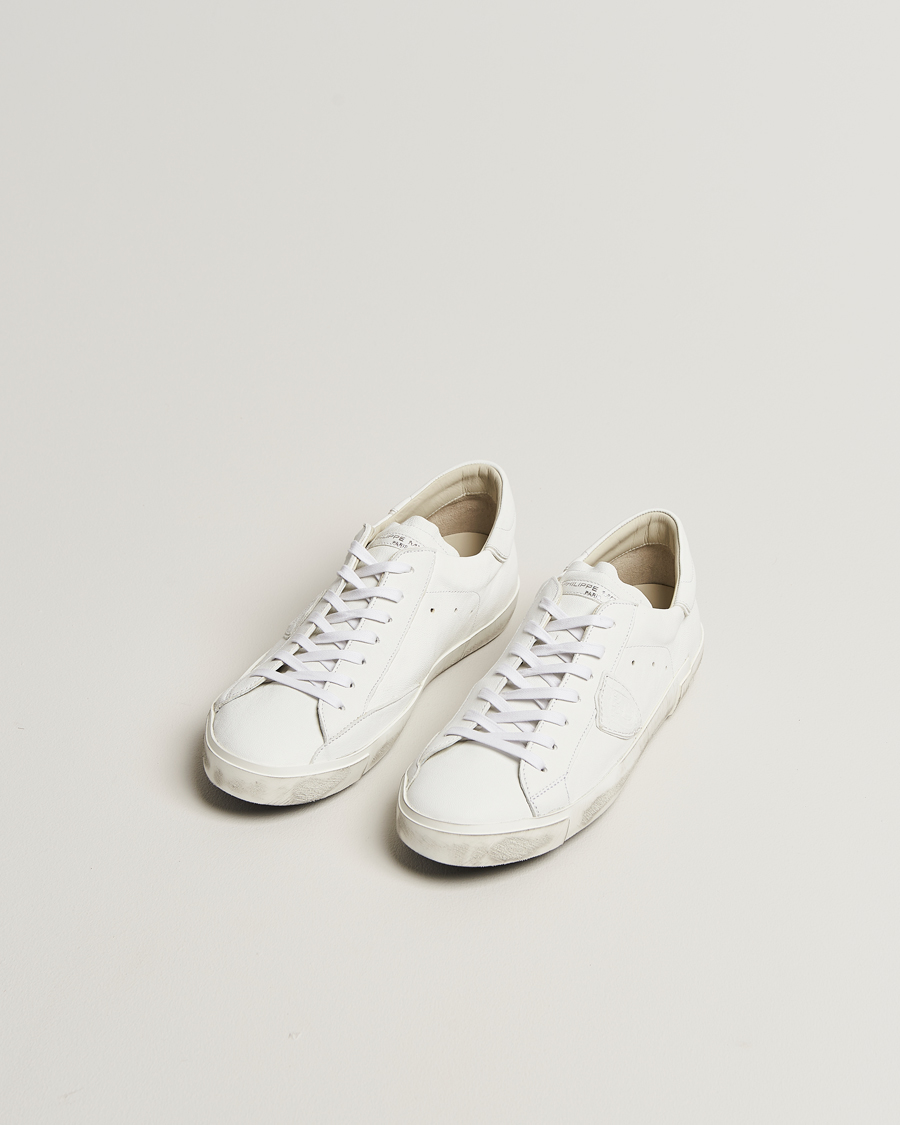 Herren | Sneaker | Philippe Model | Prsx Low Top Leather Sneakers White