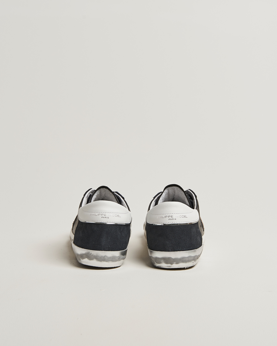 Herren | Sneaker | Philippe Model | Prsx Low Top Leather Sneakers Black/Silver