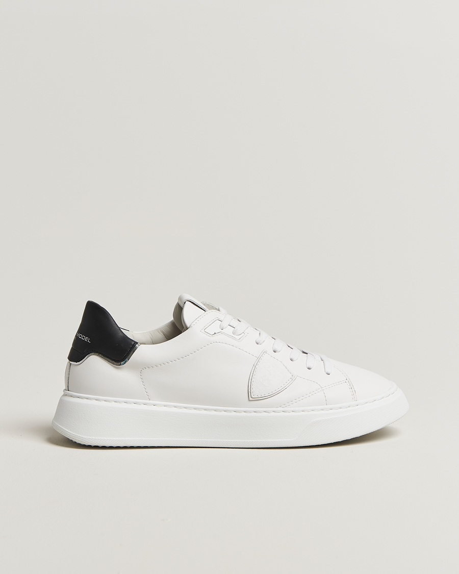 Herren | Sneaker | Philippe Model | Temple Low Top Leather Sneakers White/Black