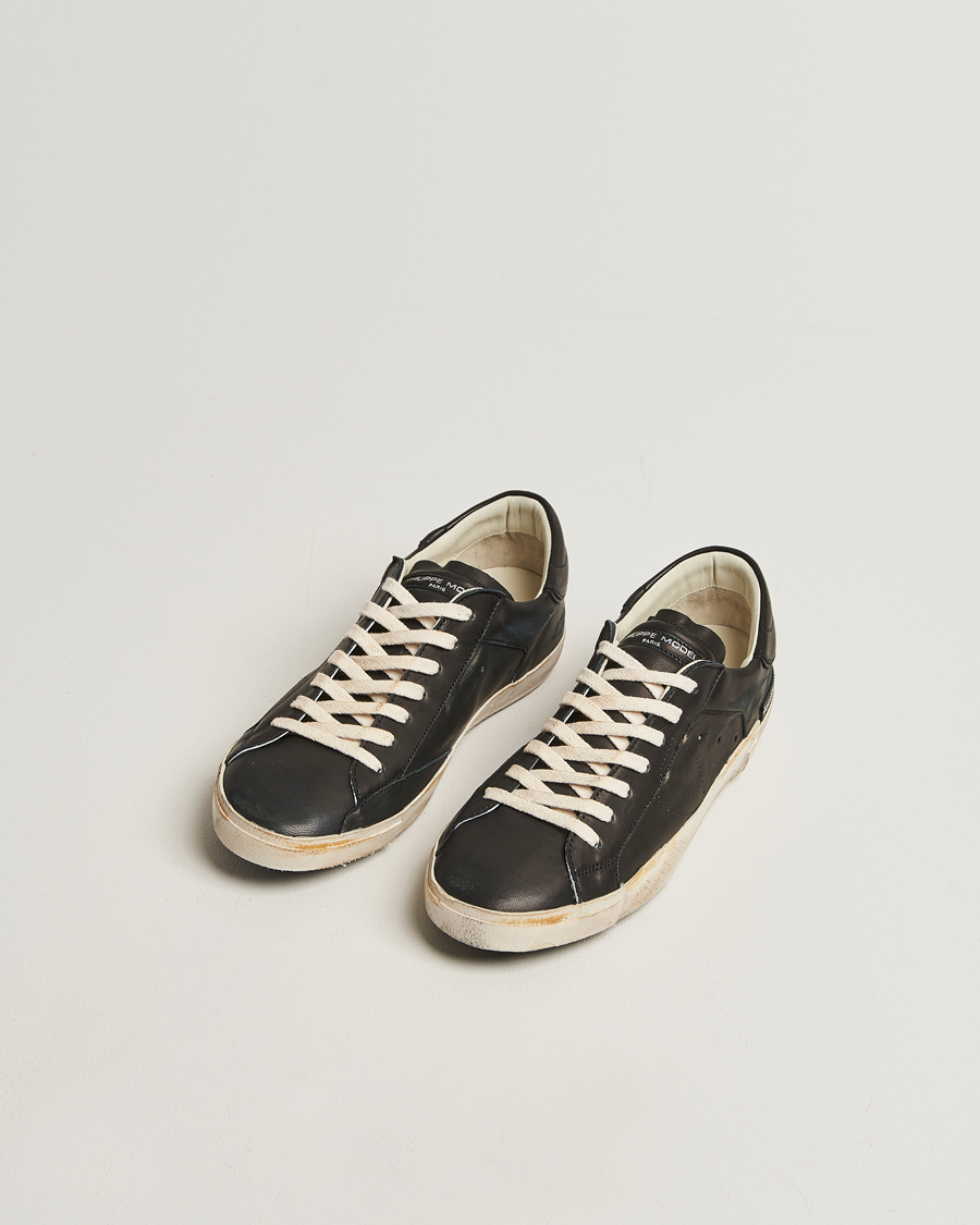 Herren | Sneaker | Philippe Model | Prsx Low Top Vintage Leather Sneakers Black
