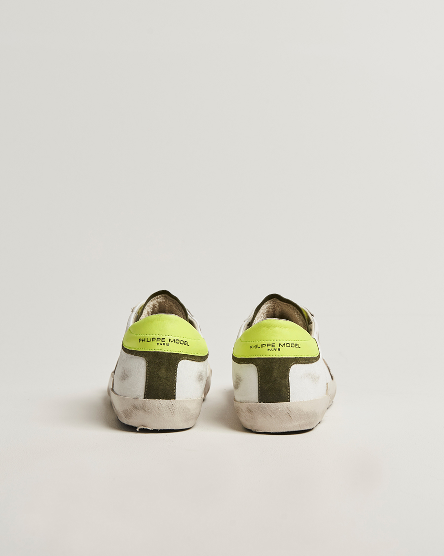 Herren | Sneaker | Philippe Model | Prsx Low Top Vintage Mix Leather Sneakers White/Military