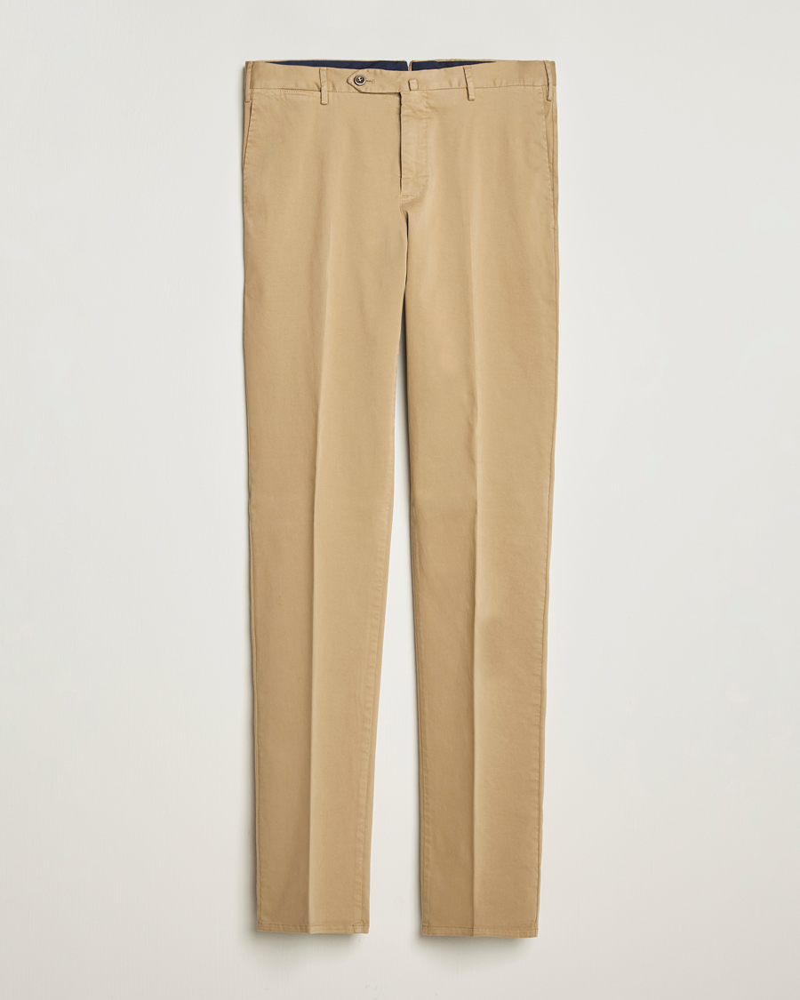 Herren | Hosen | PT01 | Slim Fit Cotton/Stretch Trousers Beige