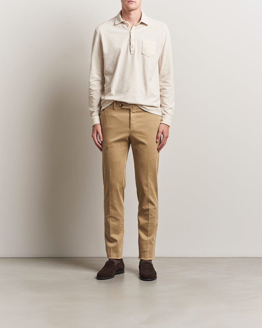 Herren | Hosen | PT01 | Slim Fit Cotton/Stretch Trousers Beige