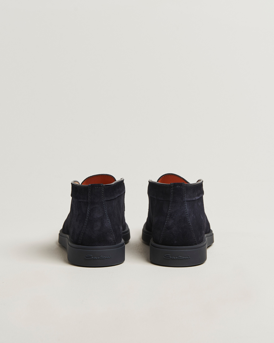 Herren | Boots | Santoni | Detroit Chukka Boots Navy Suede
