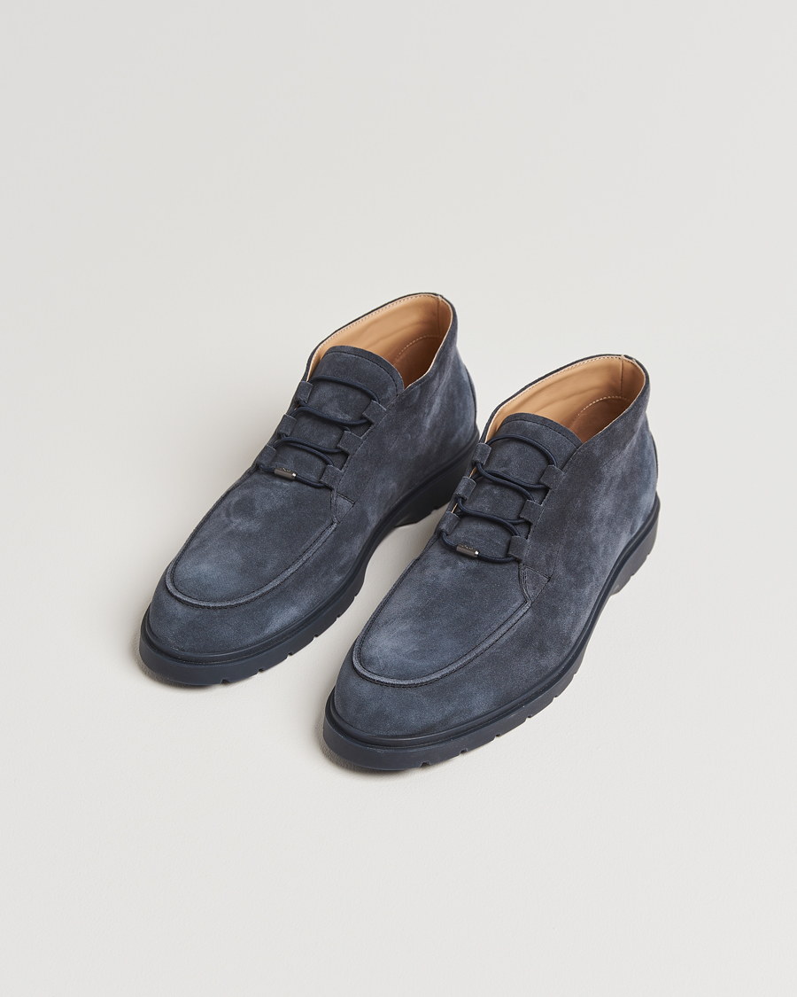 Herren | Boots | Tod's | Polacco Moc Desert Boots Navy Suede