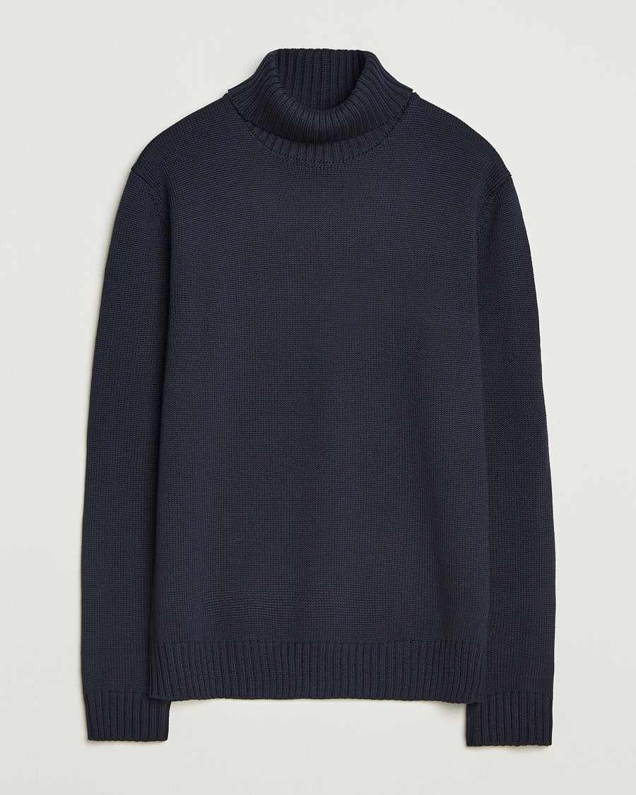 Herren | Pullover | Zanone | Virgin Merino Wool Rollneck Navy