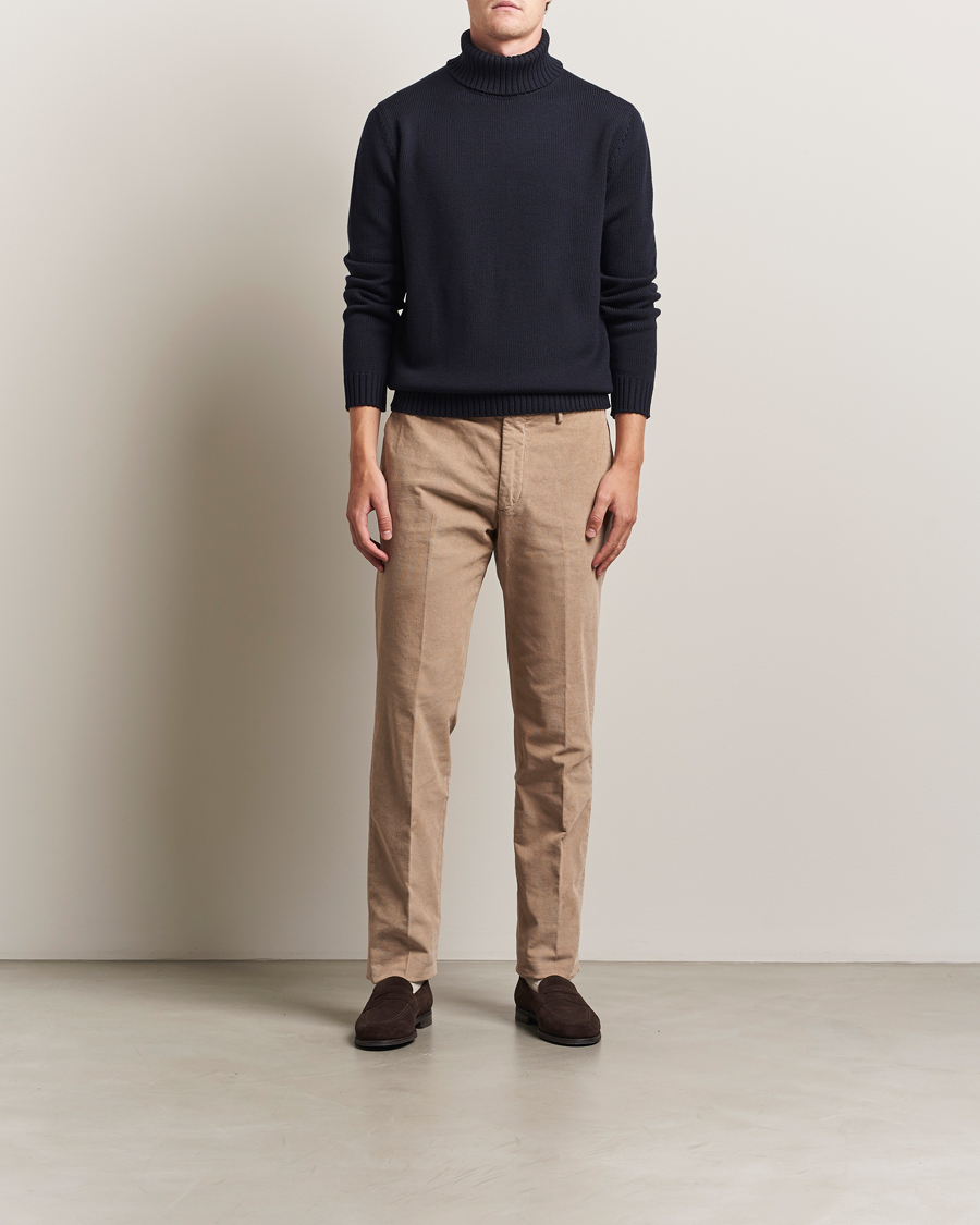 Herren | Pullover | Zanone | Virgin Merino Wool Rollneck Navy