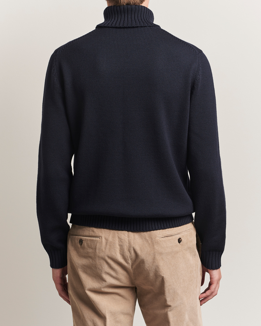 Herren | Pullover | Zanone | Virgin Merino Wool Rollneck Navy