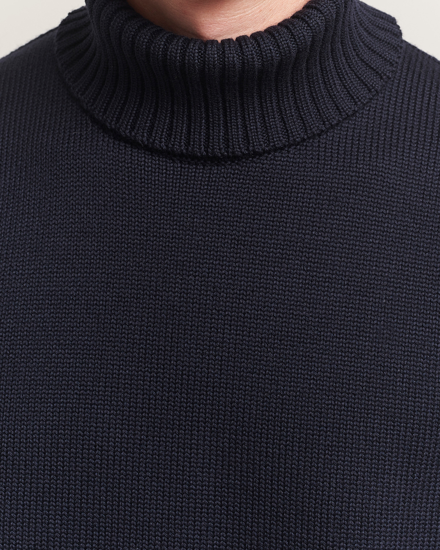 Herren | Pullover | Zanone | Virgin Merino Wool Rollneck Navy