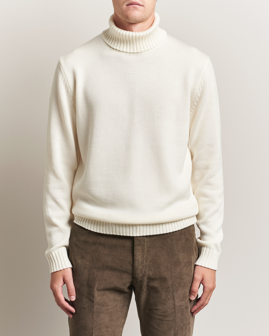 Herren | Pullover | Zanone | Virgin Merino Wool Rollneck Latte