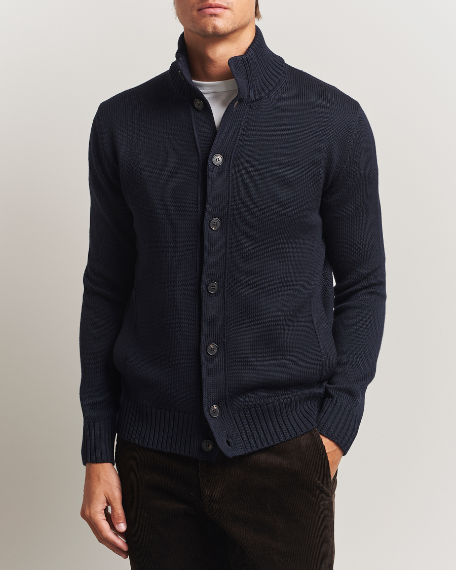Herren | Pullover | Zanone | Virgin Merino Wool Chioto Navy