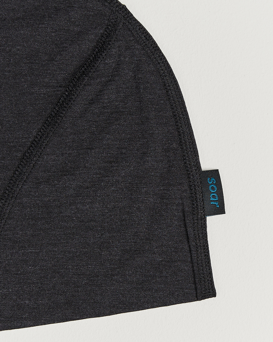 Herren | Mützen | SOAR Running | Silk Merino Beanie Dark Grey