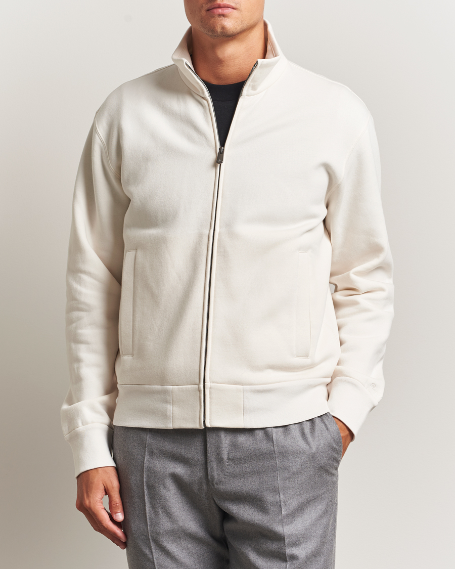 Herren | Pullover | Ralph Lauren Purple Label | Full Zip Cotton Felpa Cream