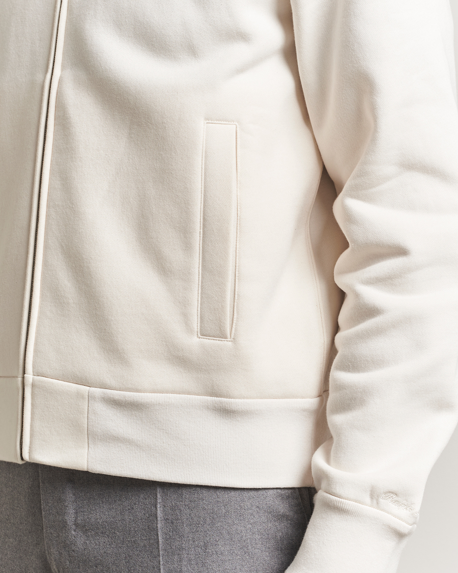 Herren | Pullover | Ralph Lauren Purple Label | Full Zip Cotton Felpa Cream