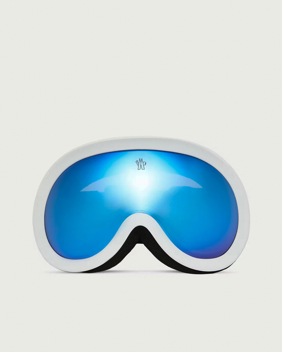 Herren | Sonnenbrillen | Moncler Lunettes | 0ME8018 Ski Goggles White/Blue