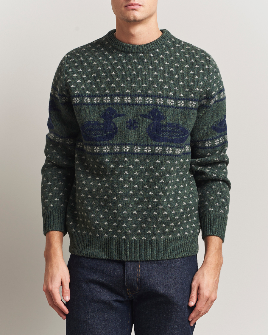 Herren | Pullover | Pendleton | Wool Duck Sweater Green