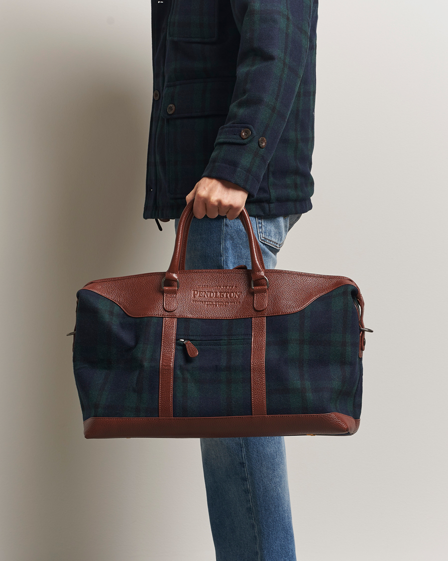 Herren | Taschen | Pendleton | Wool Weekend Bag Blackwatch Tartan