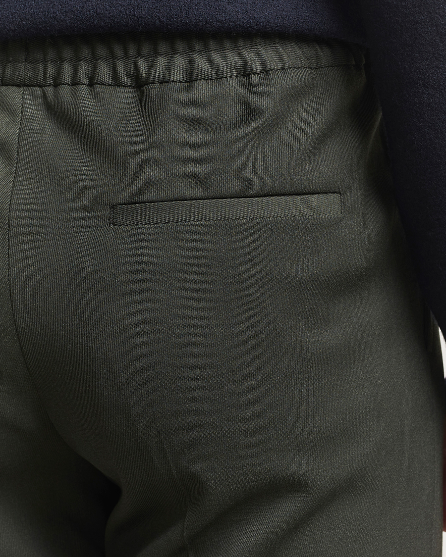 Herren | Hosen | Filippa K | Theo Relaxed Wool Trousers Green Melange