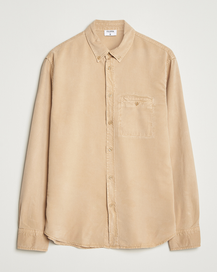 Herren | Hemden | Filippa K | Zachary Lyocell Shirt Latte Beige