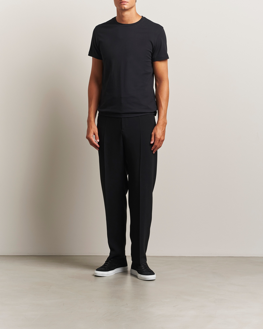 Herren | T-Shirts | Filippa K | Lightweight Cotton Crew Neck T-Shirt Black