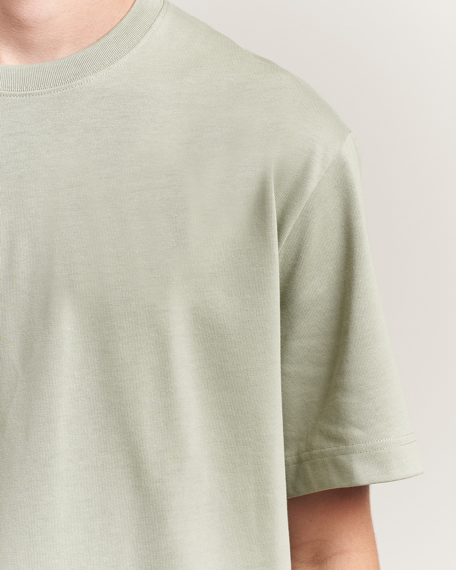 Herren | T-Shirts | Filippa K | Heavy Cotton Crew Neck T-Shirt Faded Green Grey