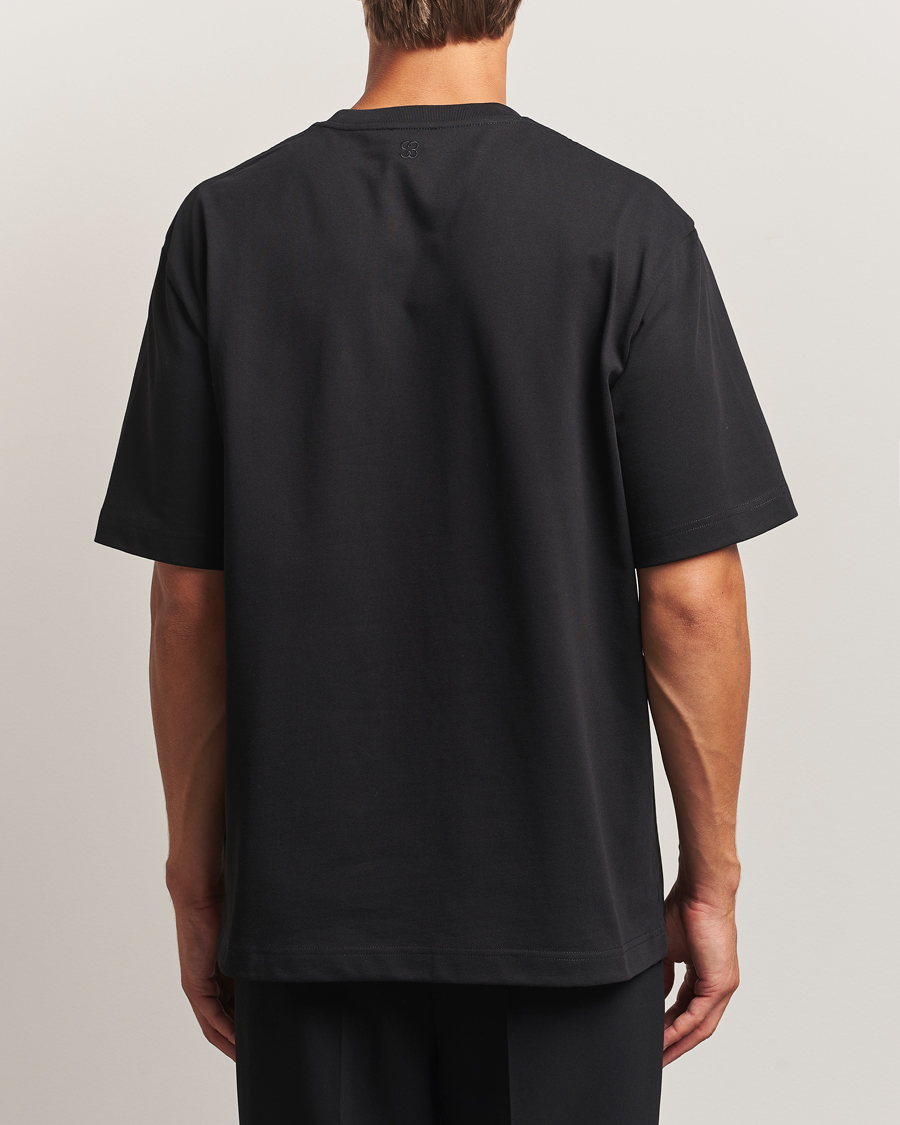 Herren | T-Shirts | Filippa K | Heavy Cotton Crew Neck T-Shirt Black