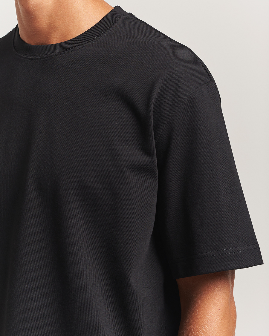 Herren | T-Shirts | Filippa K | Heavy Cotton Crew Neck T-Shirt Black