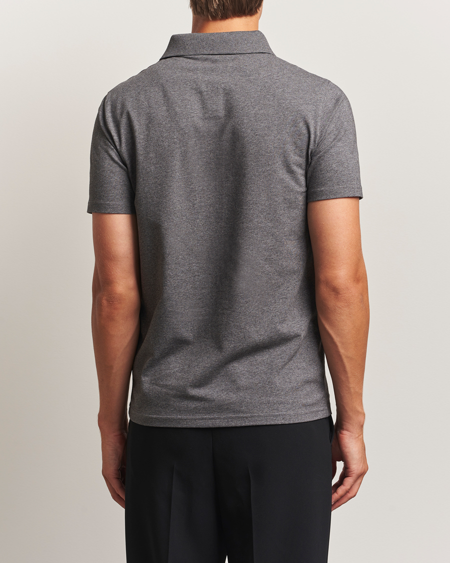 Herren | Poloshirts | Filippa K | Soft Lycra Polo T-Shirt Anthracite Melange