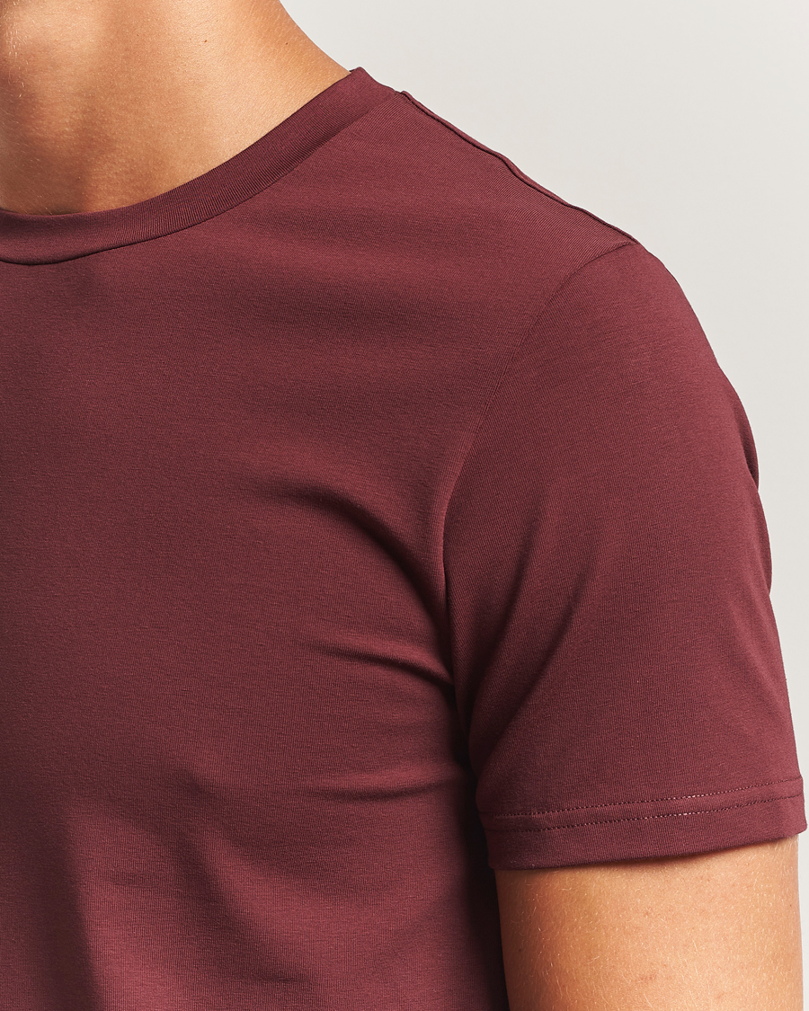 Herren | T-Shirts | Filippa K | Soft Lycra T-Shirt Burgundy
