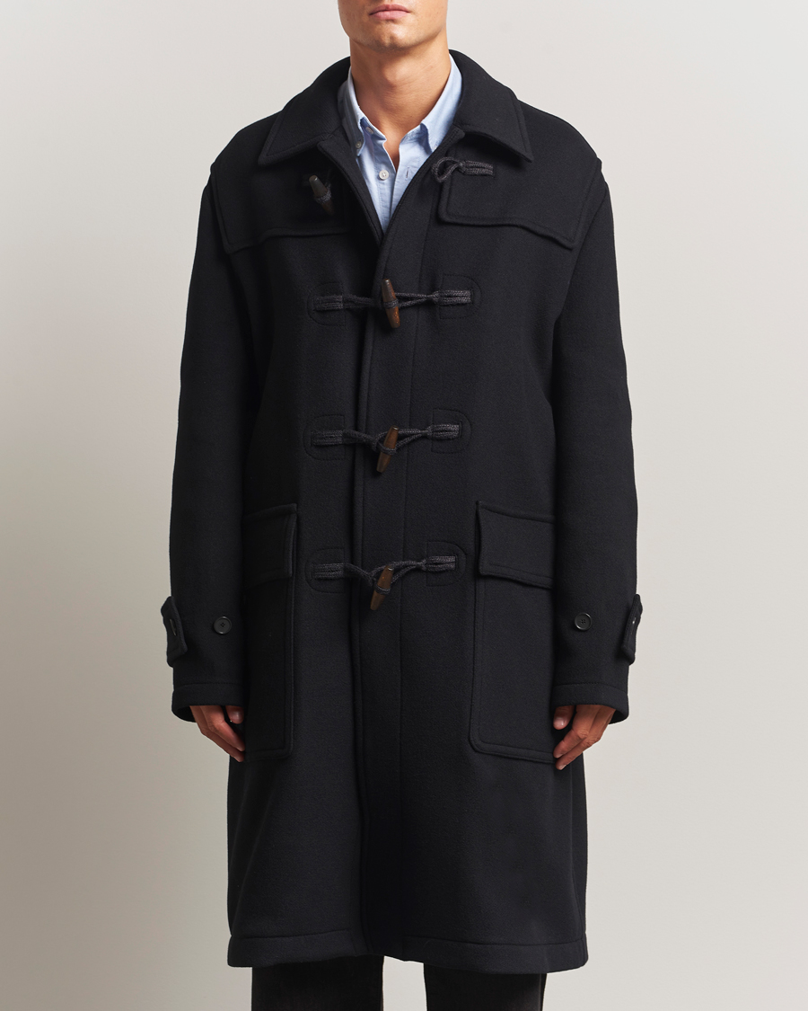 Herren | Jacken | Filippa K | Monty Wool Duffle Coat Black