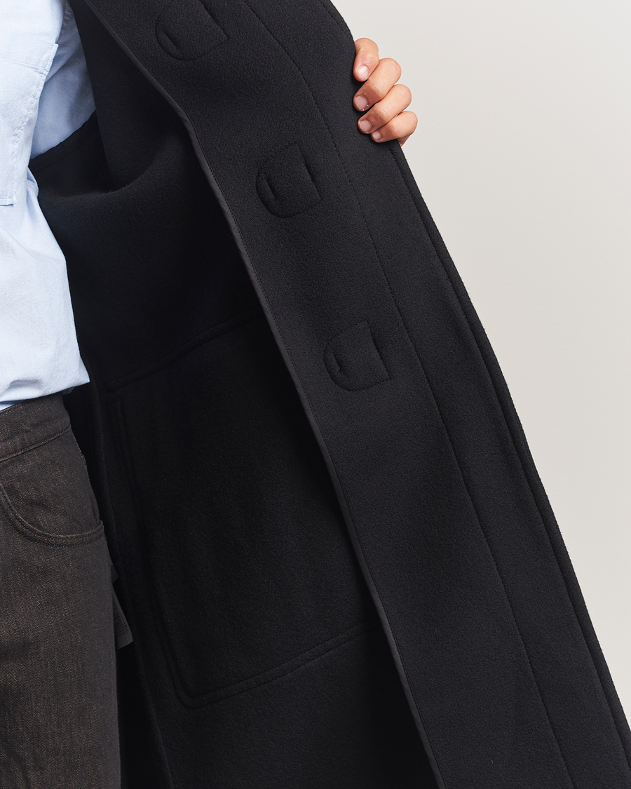Herren | Jacken | Filippa K | Monty Wool Duffle Coat Black