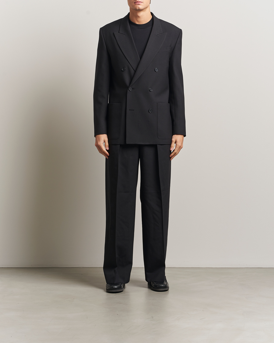 Herren | Sakkos | Filippa K | Michael Wool Double Breasted Blazer Black