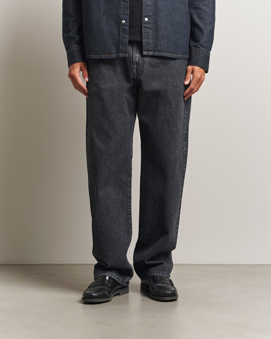 Herren | Jeans | Filippa K | Loose Fit Workwear Jeans Washed Black