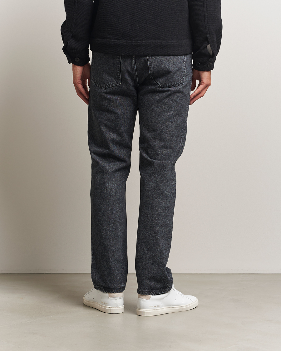Herren | Jeans | Filippa K | Tapered Cropped Jeans Washed Black