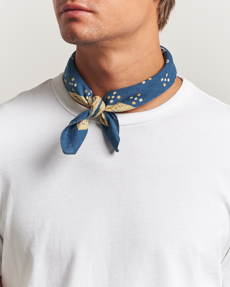 Herren | Einstecktücher | RRL | Diamond Bandana Indigo/Cream