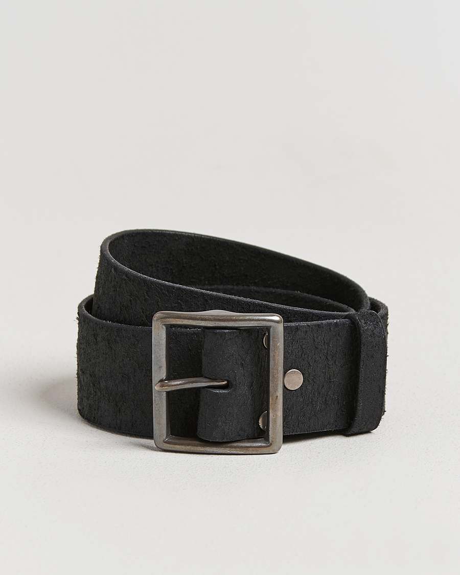 Herren | Gürtel | RRL | Jones Tumbled Leather Belt Black