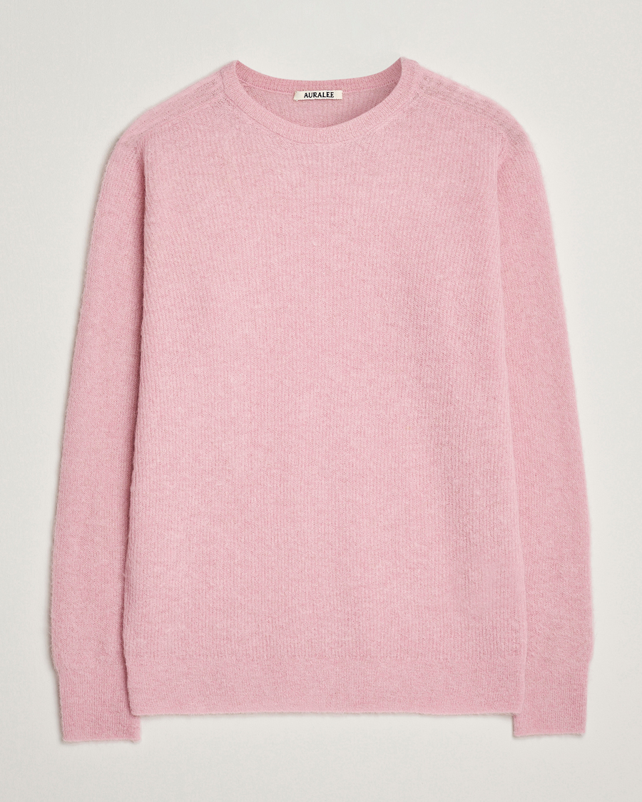 Herren | Pullover | Auralee | Baby Alpaca Sweater Pink