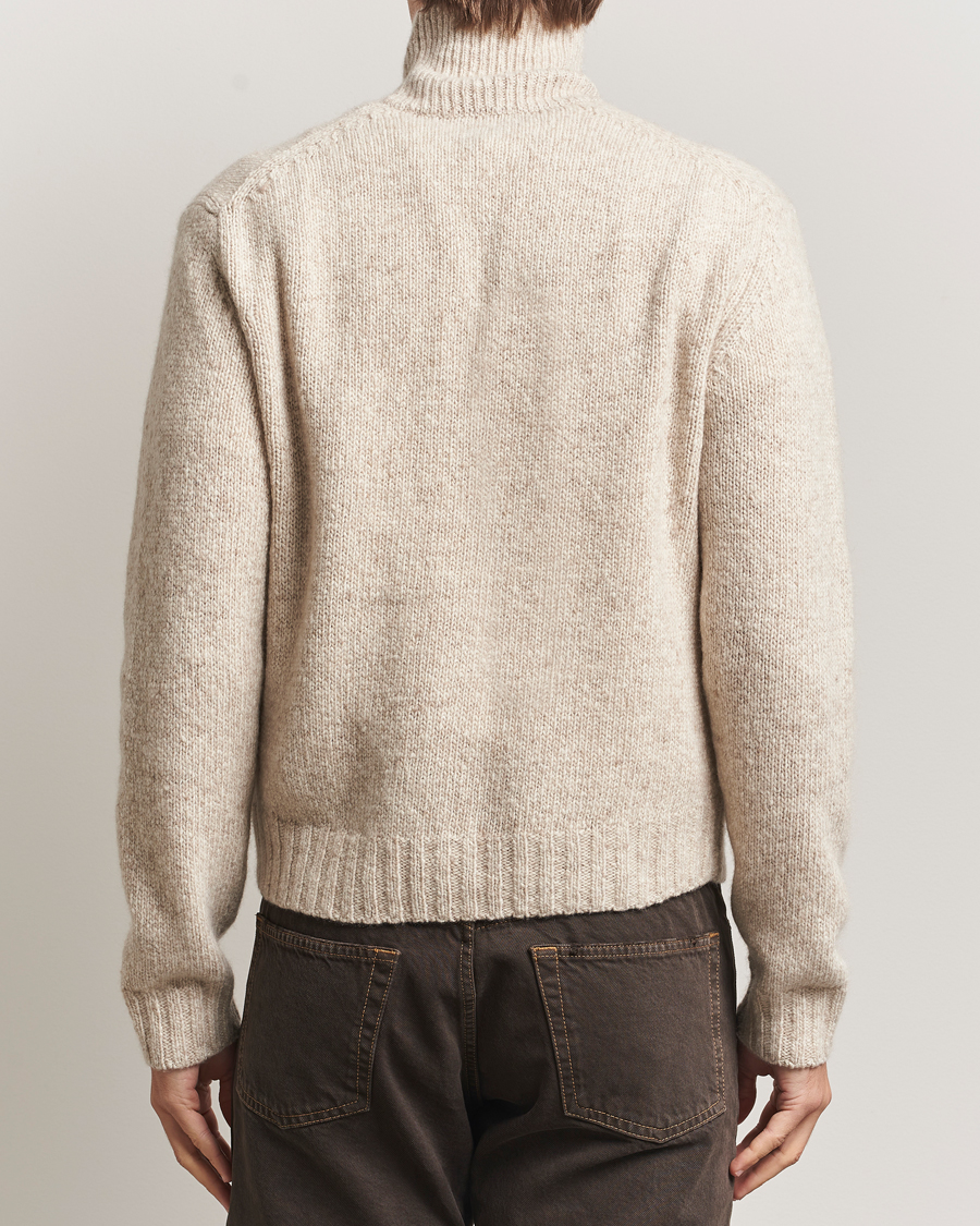 Herren | Pullover | Auralee | Cashmere Melange Rollneck Beige