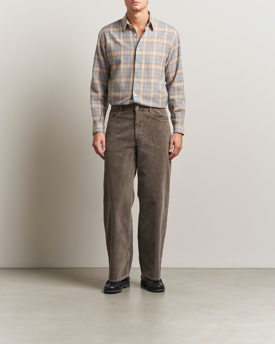 Herren | Hosen | Auralee | Dyed Corduroy 5-Pocket Pants Olive